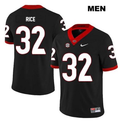 Men's Georgia Bulldogs NCAA #32 Monty Rice Nike Stitched Black Legend Authentic College Football Jersey OCH0054JF